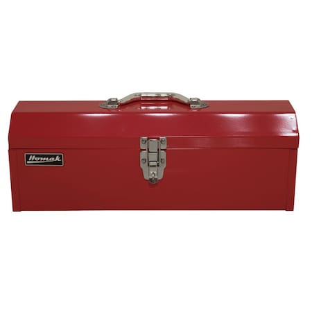 Homak 19in Red Metal Toolbox w/ Black Metal Tray RD00119200